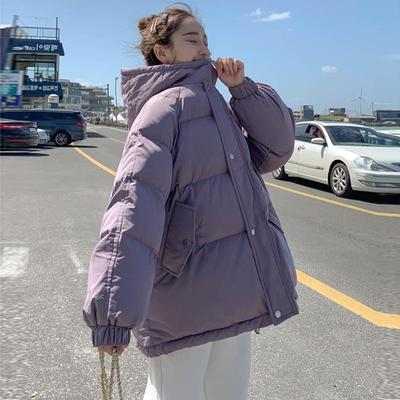 Damen Locker Geschnittene Dicke Kapuzenjacke im Hongkong-Stil für Herbst/Winter