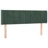 VidaXL LED Headboard Bedroom Furniture Double Bed Accessory Head of Bed Frame Interior Dark Green 3123287
