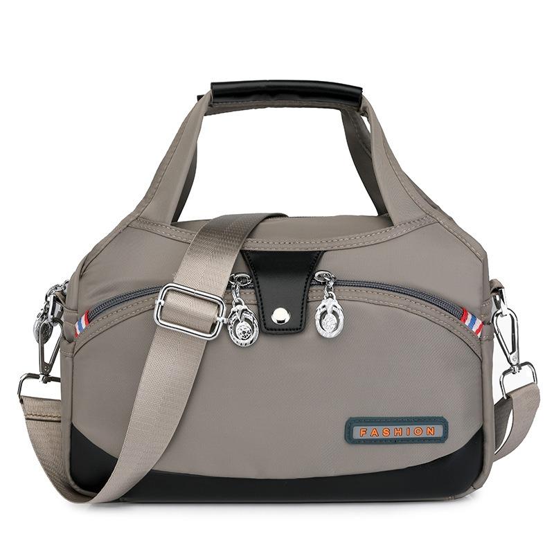 Fashion Handheld Bag Lightweight Oxford Fabric Korean Women Shoulder Bag Casual Large Capacity Water-Resistant Travel Crossbody Bag