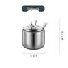 Rotating 304 Stainless Steel Spice Jar Set: Kitchen Seasoning and Storage Containers for Salt, Sugar, MSG, and Chili