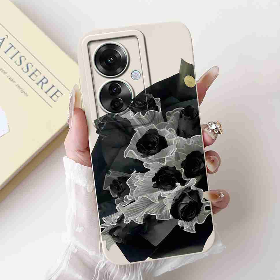For Oppo Reno11 F 5G CPH2603 Case Cute Cartoon Printed Cherries Soft Silicone Cover For Oppo F25 Pro 5G 6.7" Phone Cases Coque