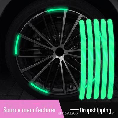 Reflective Luminous Tire Stickers: Personalized, Colorful Anti-Collision Decals for Car Wheels