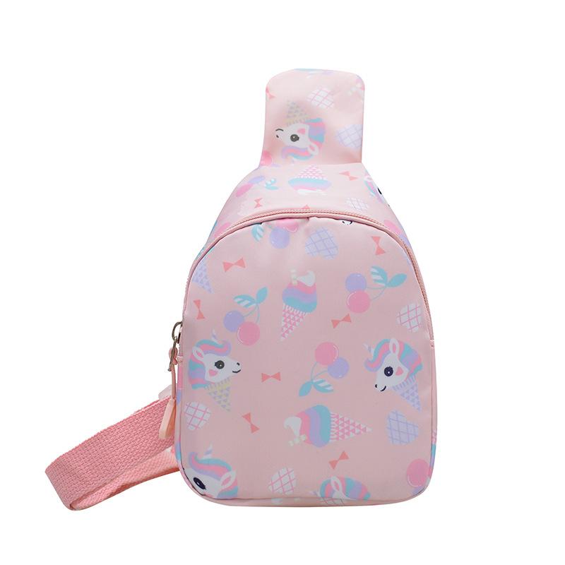 Season's new children's breast bag, kindergarten boys and girls crossbody bag, versatile small backpack, cartoon children's backpack