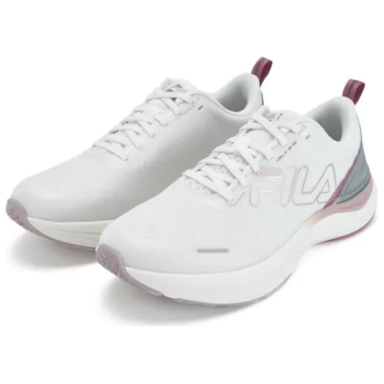 FILA Athletics Comfortable Versatile Fabric Synthetic Leather Cushioning Low-Top Casual Running Shoes Women sneaker White A12W331116FBW