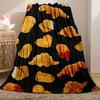 Adorable Chick Pattern Soft Flannel Blanket – Warm & Cozy for Lunch Break, Travel, Camping, Office, Sofa, Bed