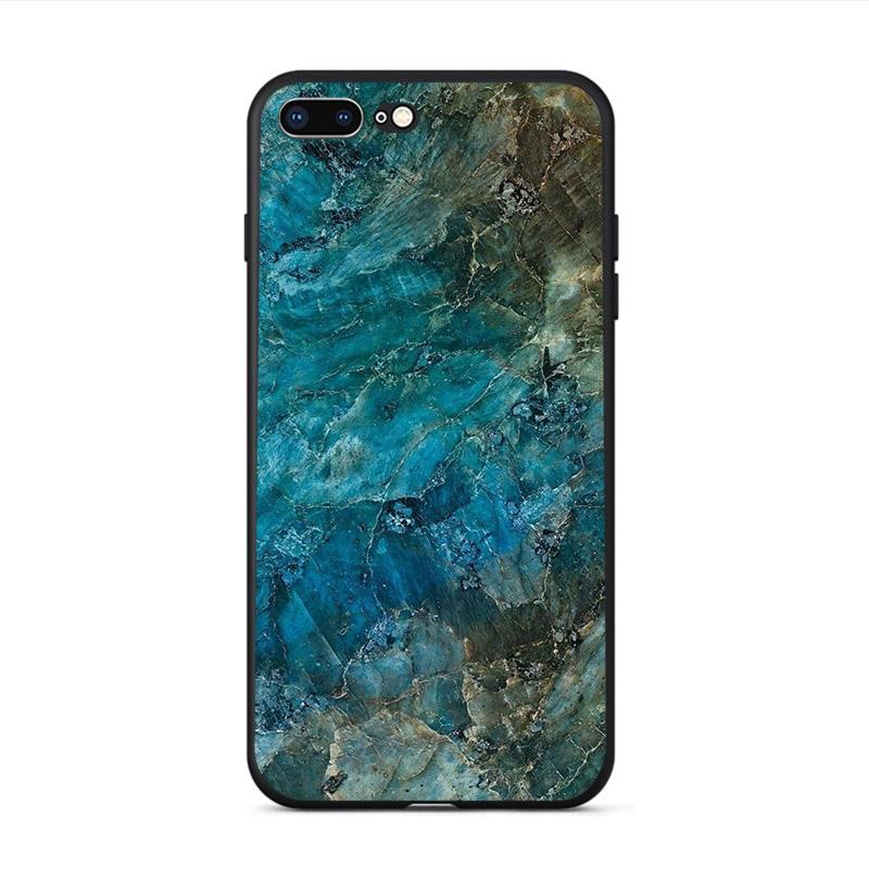 Weiche Telefonhülle mit glänzender Granitstein-Marmorstruktur für iPhone X XS XR 11 Pro Max SE2020 6s 6 7 8 plus 5 5S 10 TPU-Schale