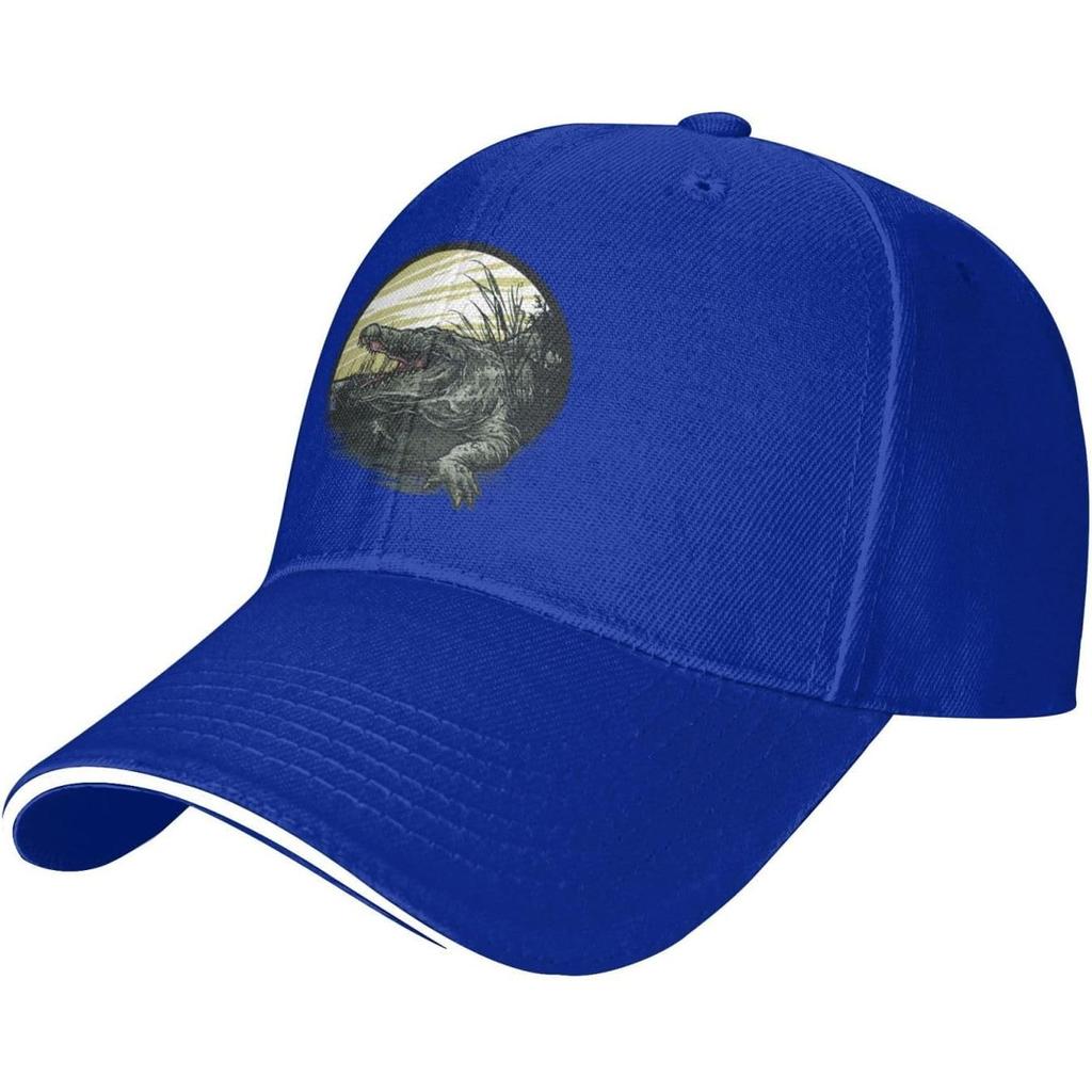 Fierce Crocodile Baseball Cap Unisex Women Polyester Sun Hat Adjustable Outdoor Casual Cap