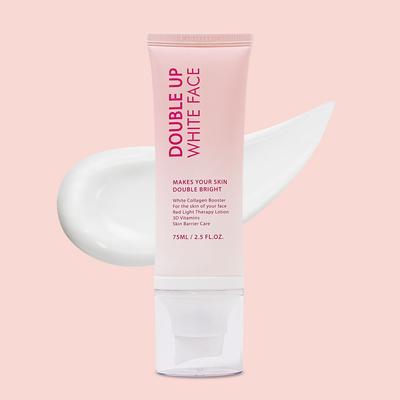 Double Up White Face Weiße Bräunungslotion Täglich Rotes Licht Therapie Nur Gesicht 75ml