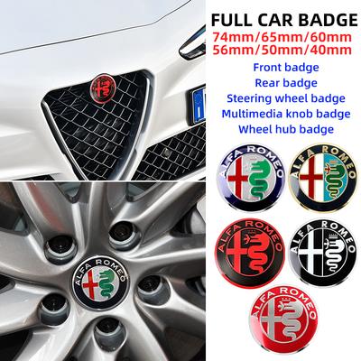 2026 Heißer Aufkleber Auto Frontgrill Emblem Abdeckungen Heckklappen Emblem Radnabenaufkleber Für Alfa Romeo Giulietta 159 147 156 Mito Brer