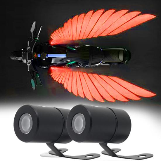 1 Pair Motorcycle Logo LED Light Motorcycle Projector Light 3W Angel