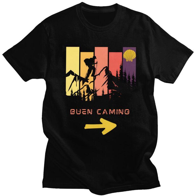 

Custom Buen Camino De Santiago T Shirt for Men Tshirt Fashion Tee Short Sleeves T-shirt Loose Fit Clothing Gift - Men s Summe... S разноцветный