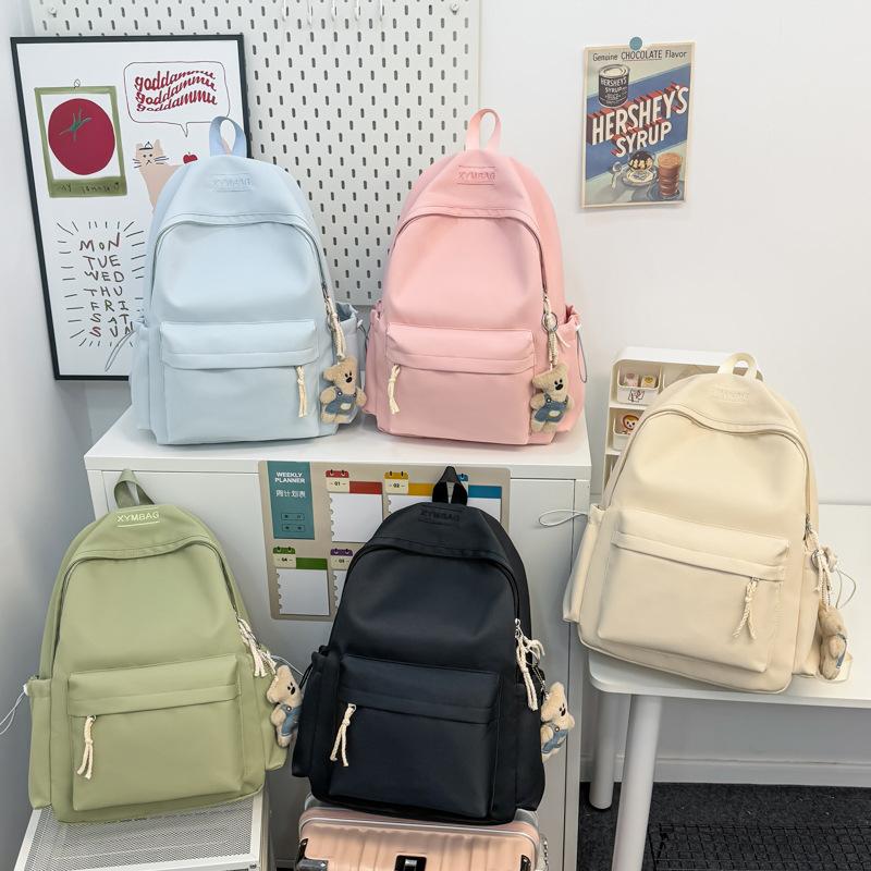 Schoolbag1011 new small backpack backpack cute travel solid color light travel large capacity backpack new bag