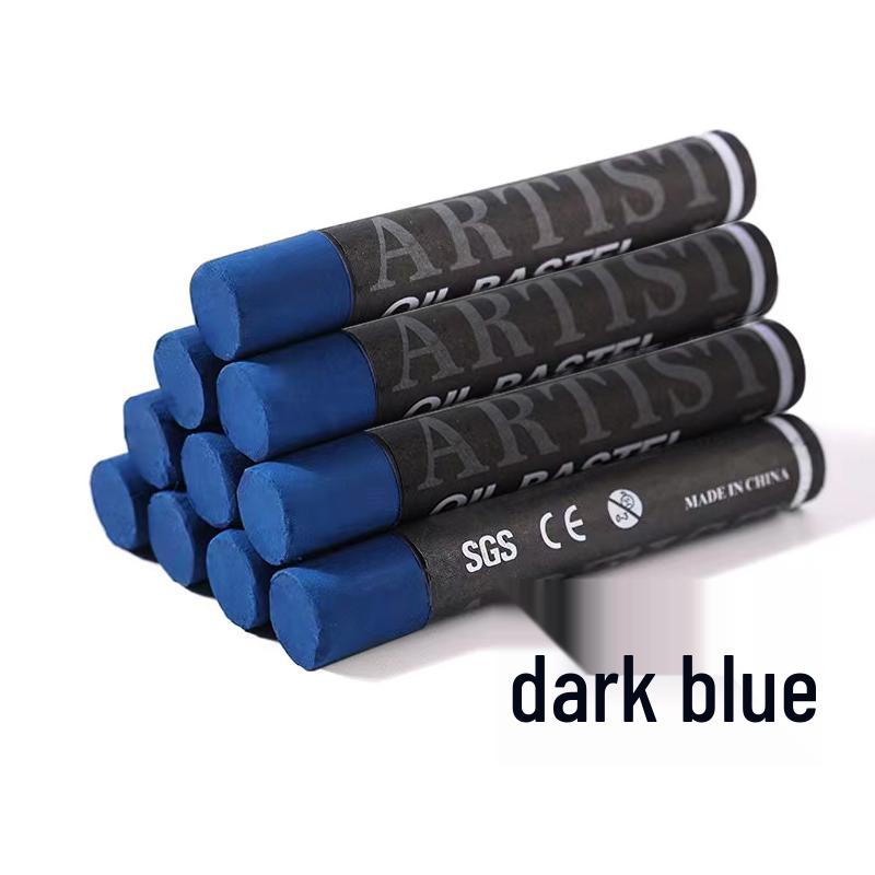 Supermjuk enfärgad oljepastellpinne - Vit, Svart eller Grå