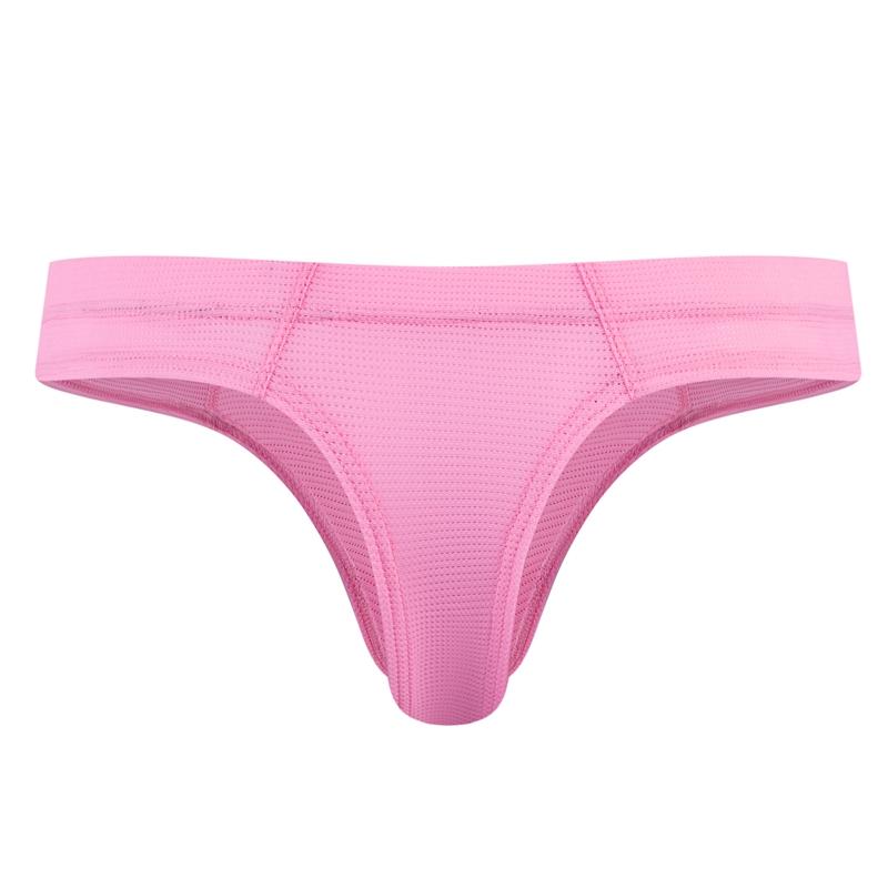 Thong JOCKMAIL Ultra Fine Fiber Mesh Material, Breathable, Low Waist, Sexy Solid Color Men's T-back Underwear