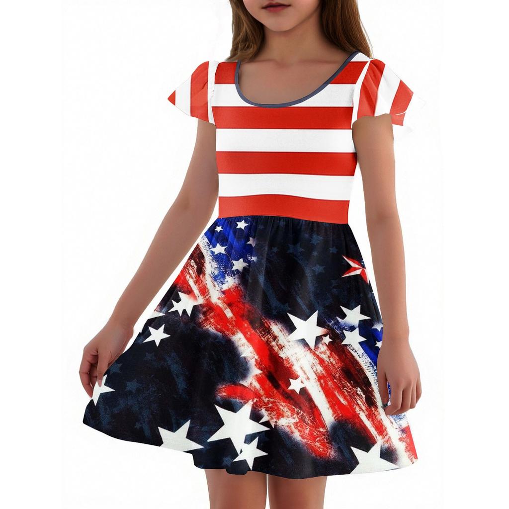 Girls Toddler SleeveDress Dresses Casual Party School Dresses Clothes For Girls