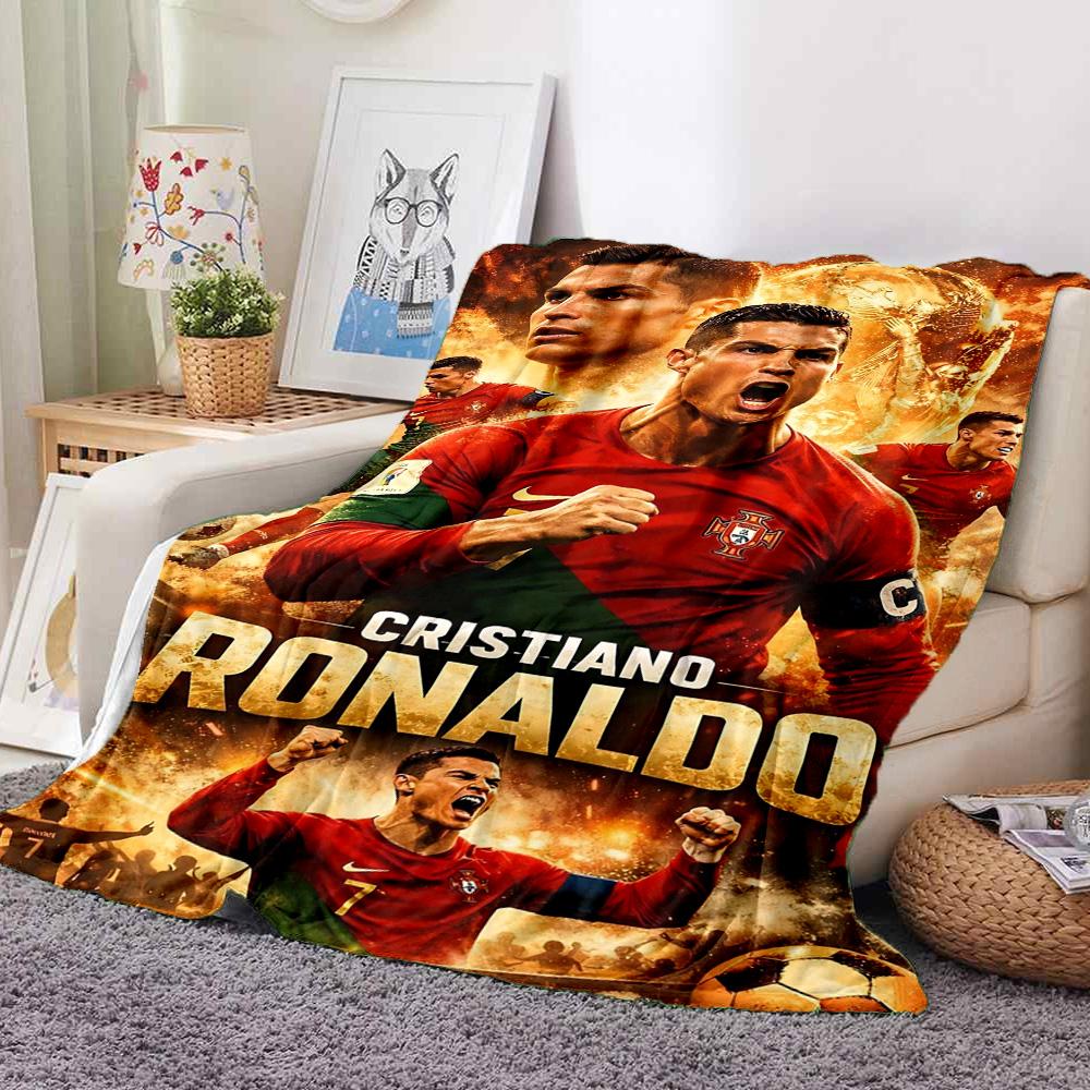 Cristiano Ronaldo Flannel Blanket Throw Blanket Soft Warm Sofa Bed Camping Car home Decor Unique Christmas Gift C9301843