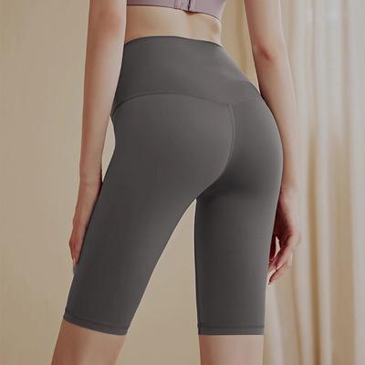Hohe Taille Po-Hebende Sport-Lauf-Radlerhosen Sommer Ohne Kamelzehe Yoga-Shorts Für Frauen Biker-Shorts Enge Fitness-Hosen