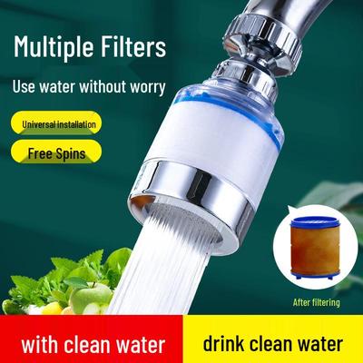 Anti-Splash Faucet Extender with Water Purifier & Sprinkler Filter