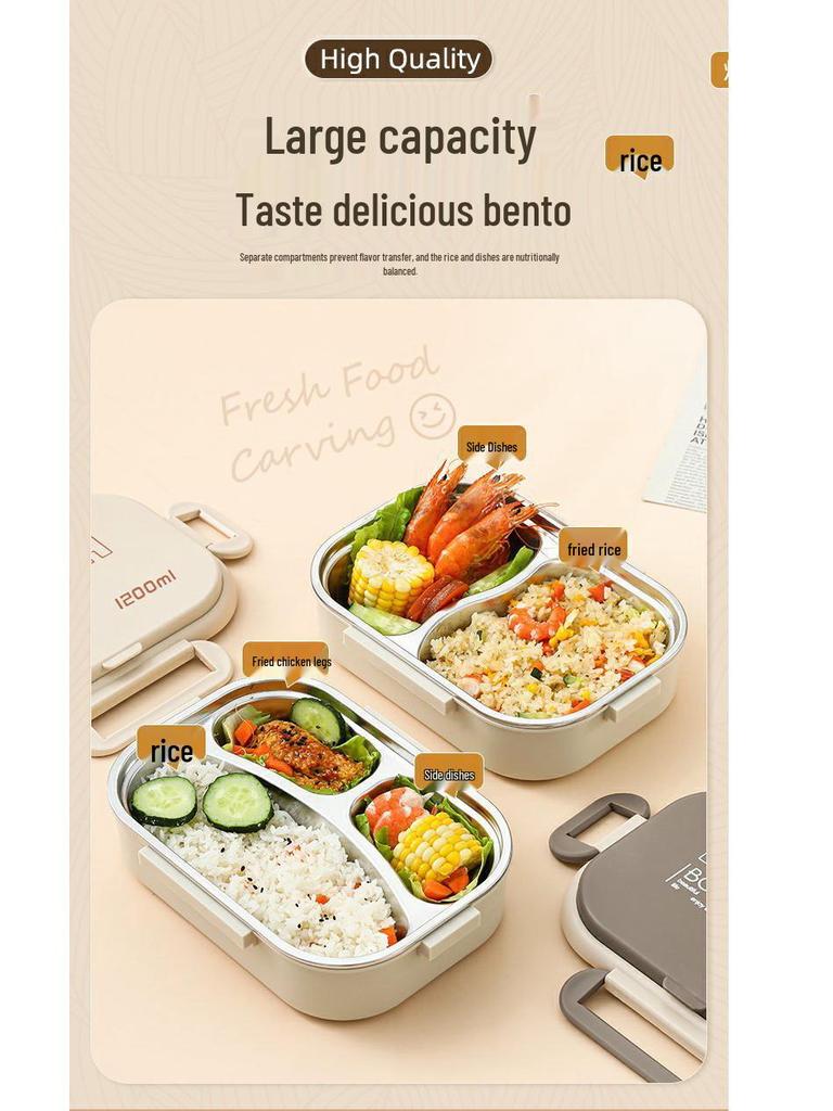 Mikrowellengeeignete japanische Bento-Box: Isolierter Lunchbehälter aus 316 Edelstahl