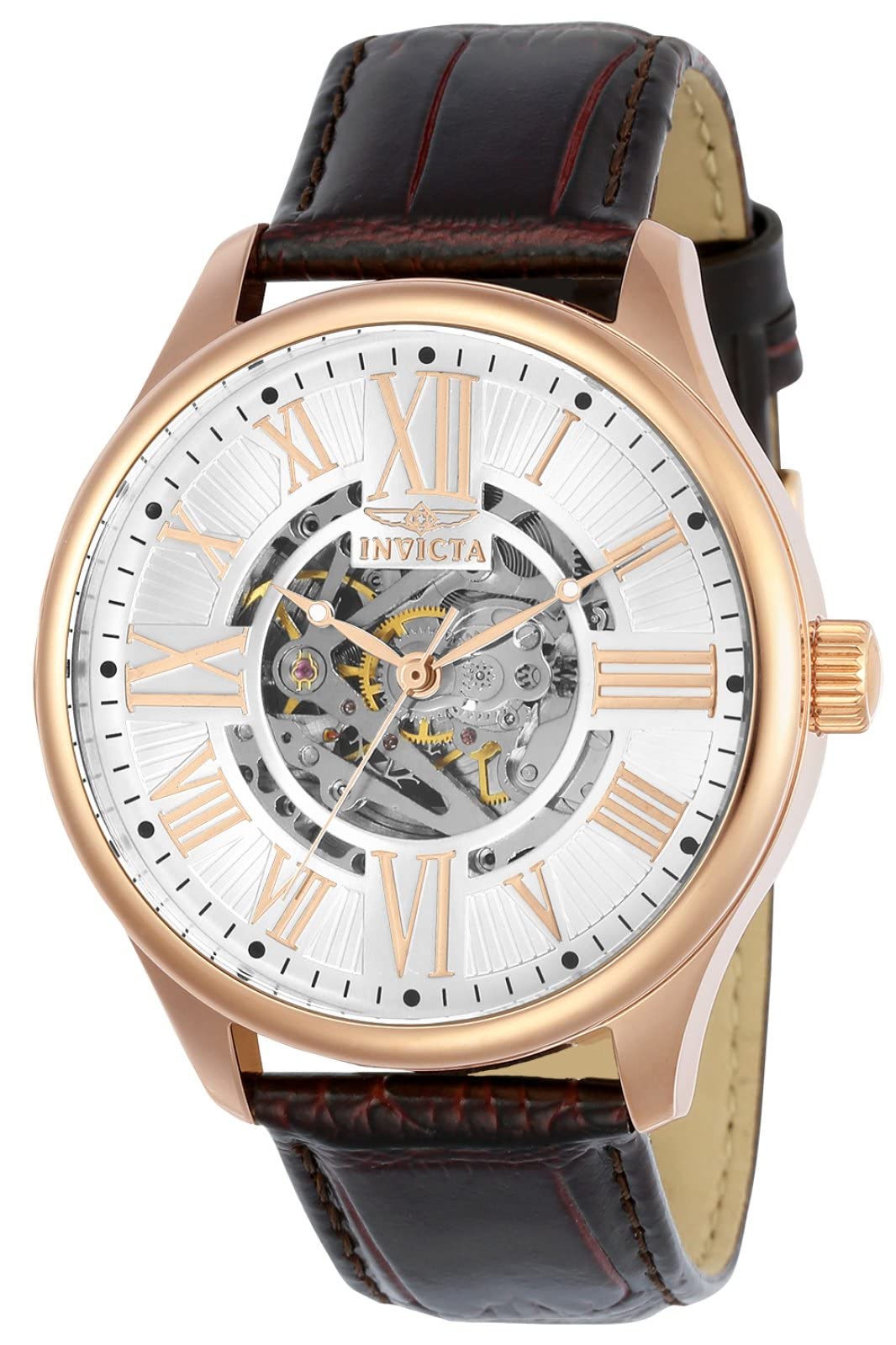 

Часы 22569 Vintage Automatic 45 мм Корпус Коричневый Кожаный Ремешок Серебряный Циферблат 22569 Коричневый [Invicta] Мужские [Товар] серебряный