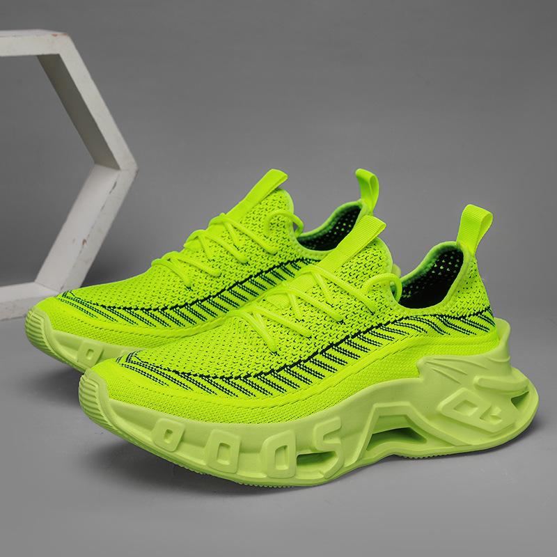 

Summer new men s shoes mesh lightweight outdoor mountaineering running shoes season breathable casual sports shoes 46 зелёный