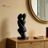 Balanced Weight Ornament 3D Printed Hugging Couple Sculpture, Abstract Embrace Figurine with Smooth Curves, Minimalist Statue Stain Resistant Material