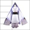 Wanderer Kabukimono Cosplay Game Costume Wig Halloween Party Set