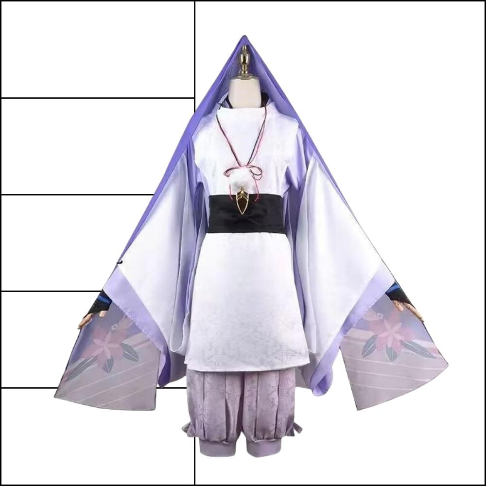 Wanderer Kabukimono Cosplay Game Costume Wig Halloween Party Set
