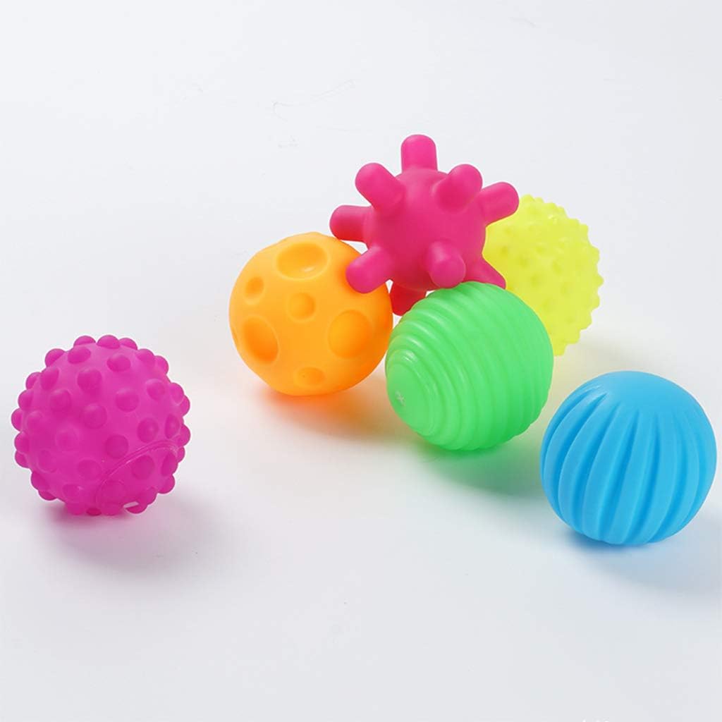 6 Pack Kids Sensory Balls, Baby Toys, Multi-Color Textured Sensory Balls, Soft Textured Massage Ball Set
