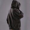Men's Retro High-Collar Hooded Sweatshirt: Spring/Autumn Loose Fit Hip Hop Jacket