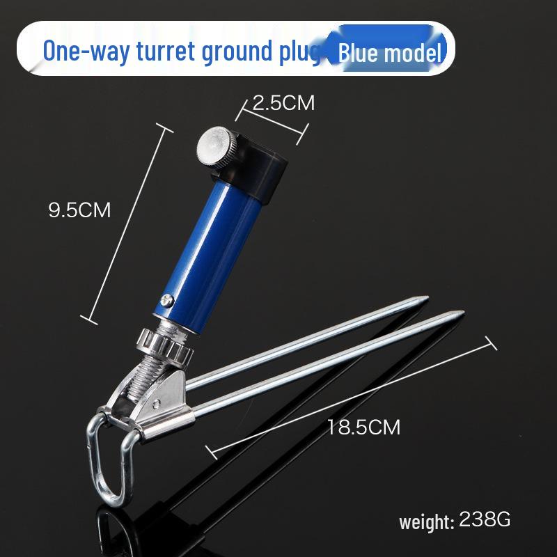 Two-in-One Fishing Rod Holder & Chair with Thickened Hardened Design, Stainless Steel Stand for Taiwan Fishing