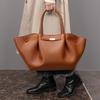 Genuine PU Leather Tote Bag for Women, Vintage Wing Design Shoulder Purse, Large Capacity Retro Handbag