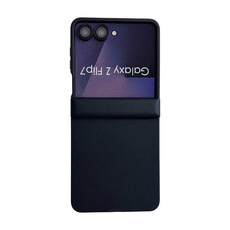 

Solid Color Magnetic Case for Samsung Z Flip7 - Drop-proof PC Protective Cover Compatible with Samsung Z Flip5/6/7FE чёрный