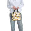 Cartoon Truck Car Tractor Excavator Pattern Insulated Lunch Bag for Women Children Leakproof Food Boxes Thermal Lunch Box Tote