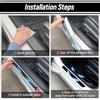 4pcs Car Door Sill Scuff Covers Door Panel Guards Protector Trim Anti-scratch Exterior Parts Car Decor Accessories Universal