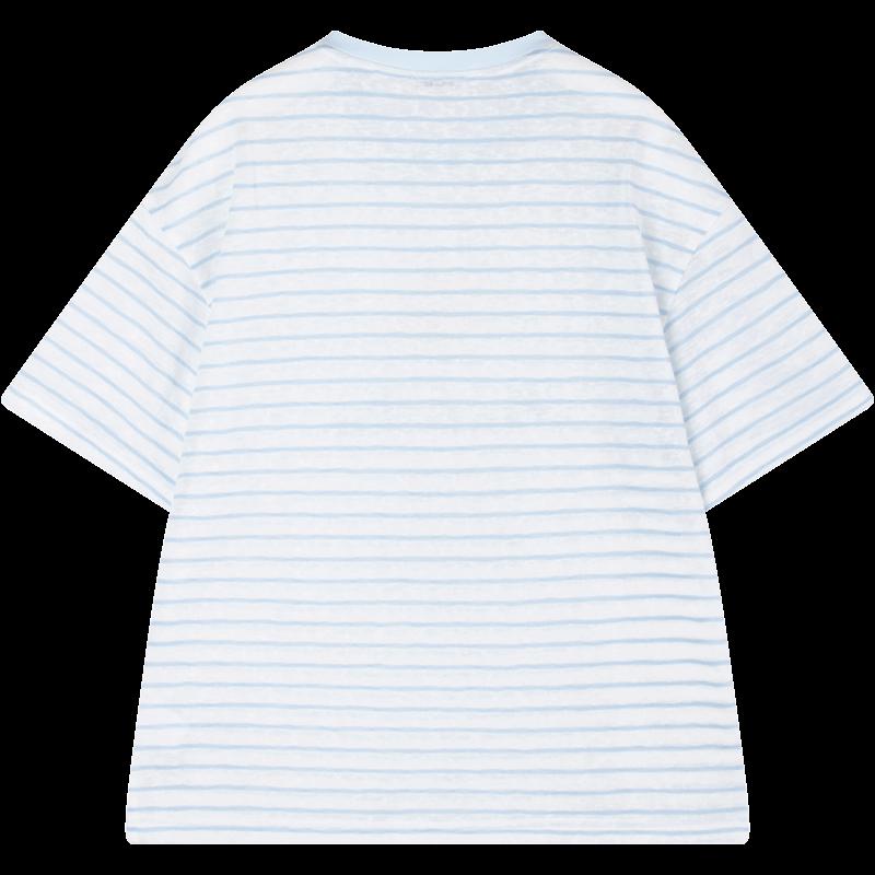Mucmukn Girls' Lyocell Cool-Touch Striped T-shirt