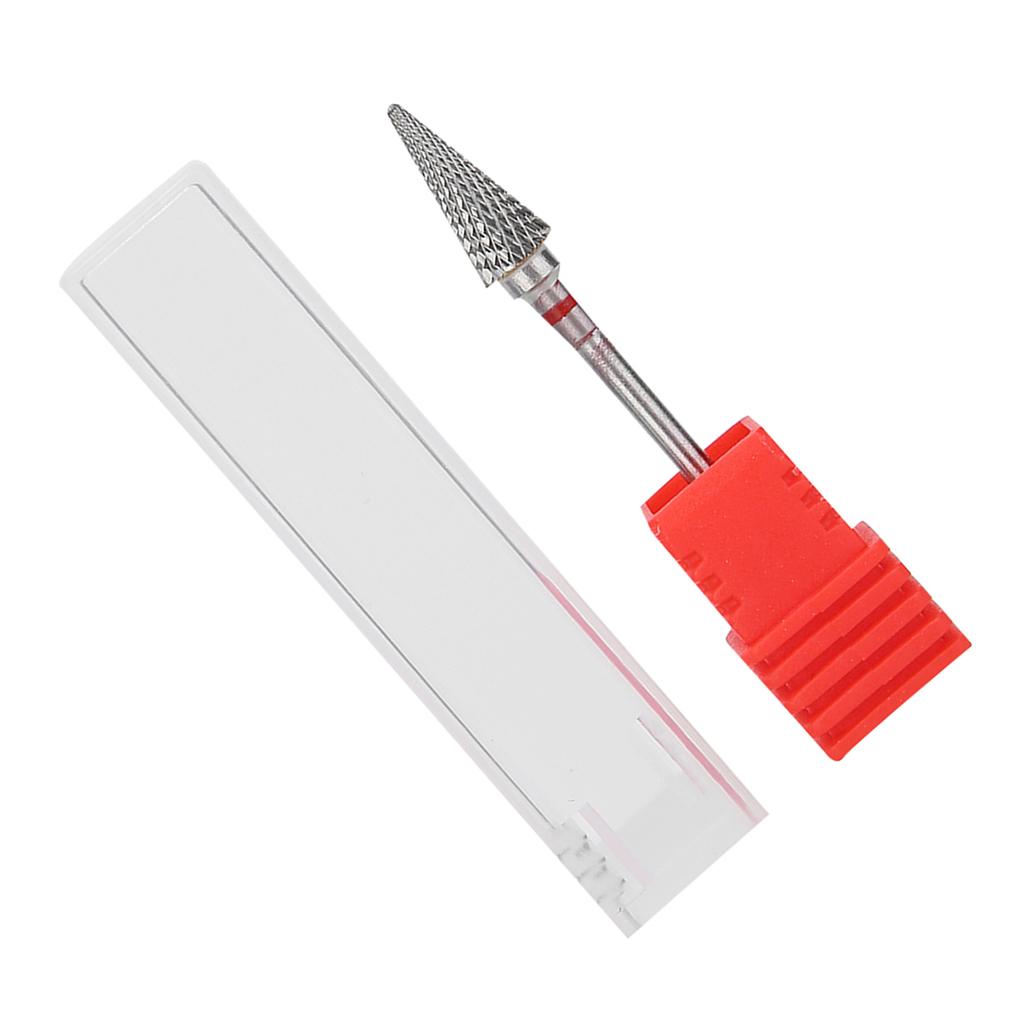 Wiertła do Manicure i Pedicure ze Stali Wolframowej Elektryczne Głowice do Szlifowania Czerwone