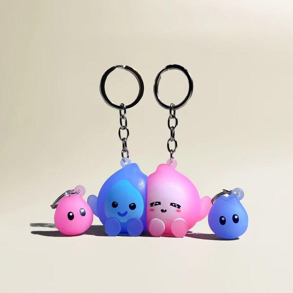 Hanging Accessory Glow-in-the-dark keychain Cute Couple Keyring Magnetic Suction Keychain  Girl