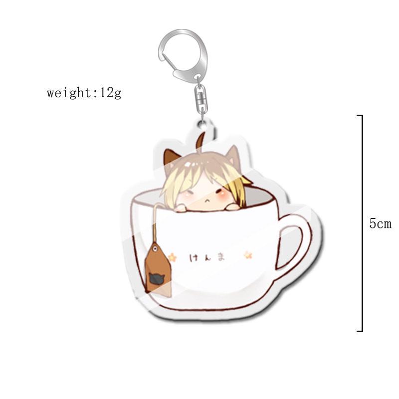 Haikyuu!! Anime Acrylic Keychain Charm - Creative Campus Ornament Gift