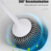Silicone Toilet Brush For WC Accessories Drainable Toilet Brush Wall-Mounted Cleaning Tools Home Bathroom Accessories Sets
