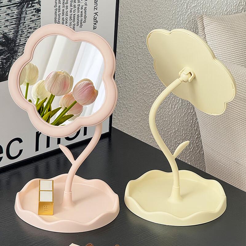 Ins Style Flower Desktop Makeup Mirror