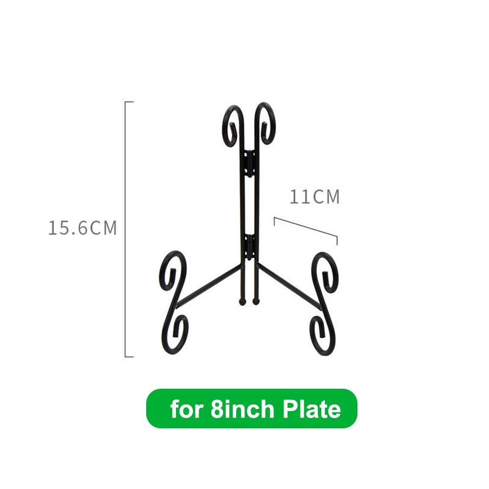 Iron Plate Stands Foldable Photo Pedestal Durable Metal Easel Rack  Bowl Picture Frame