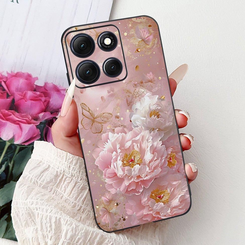 For Moto G86 Power Case Silicone Luxury Fashion Butterfly Love Cute Cool Painted Back Cover For Motorola G86 Power Phone Case