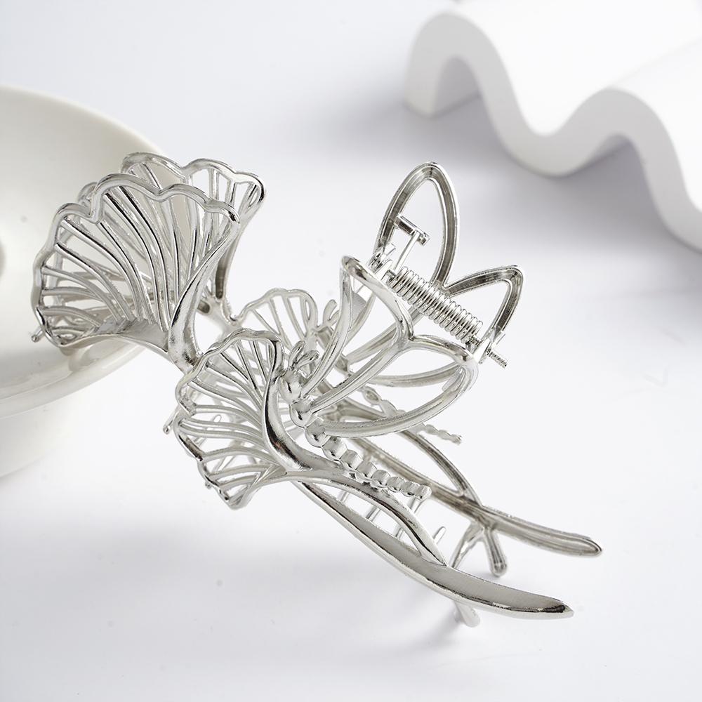 Ginkgo Biloba Sponka do vlasů pro ženy Kovová spona do vlasů Mašle Květiny Sponka do vlasů Motýl Módní Barreta Ohon Vlasové doplňky Dívky