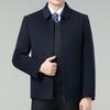 Men's Double-Sided Cashmere Winter Jacket: Thick Wool Coat for Middle-Aged Dads