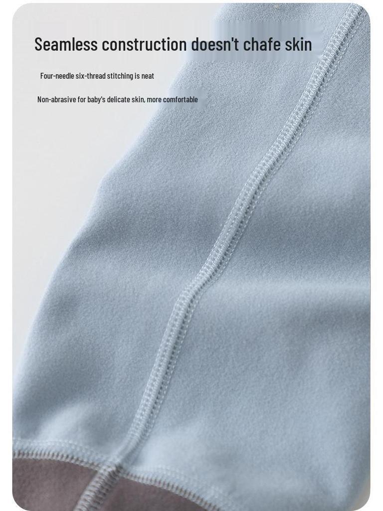 2025 Autumn/Winter Kids' Fleece Pants: Warm, Seamless Long Pants for Girls