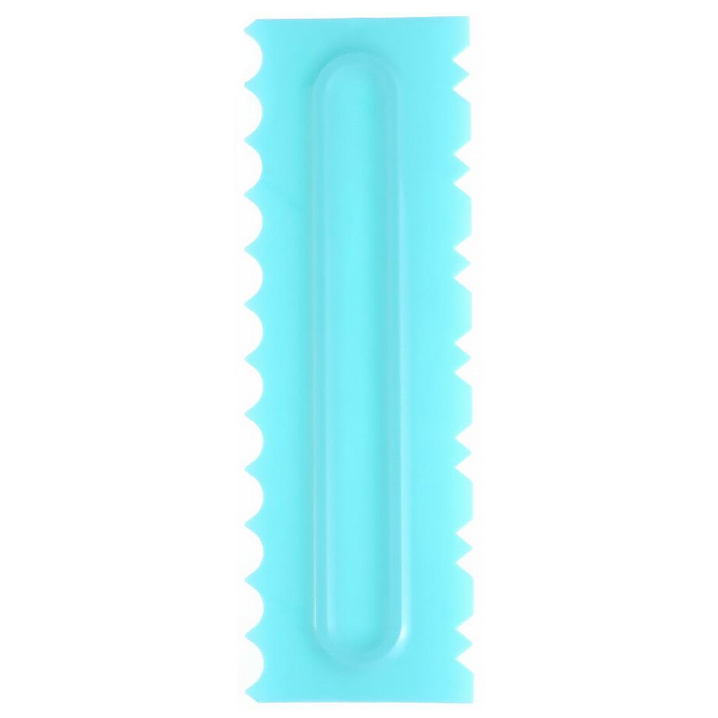 Cake Edge Smoother Comb Cake Decorating Edge Cream Scraper PP Plastic Spatula Baking Tool