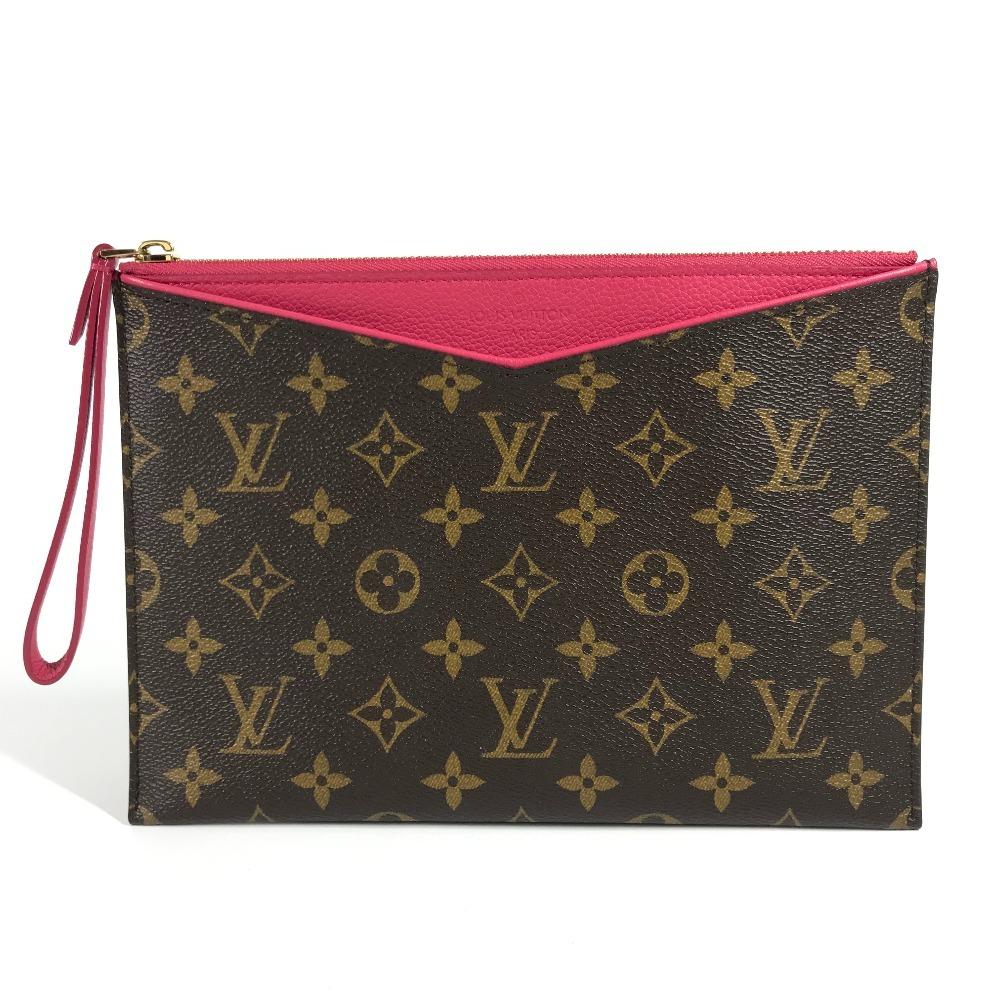 Louis Vuitton M60677 Monogram Pochette-Pallas Pouch Bag with Strap Clutch Bag