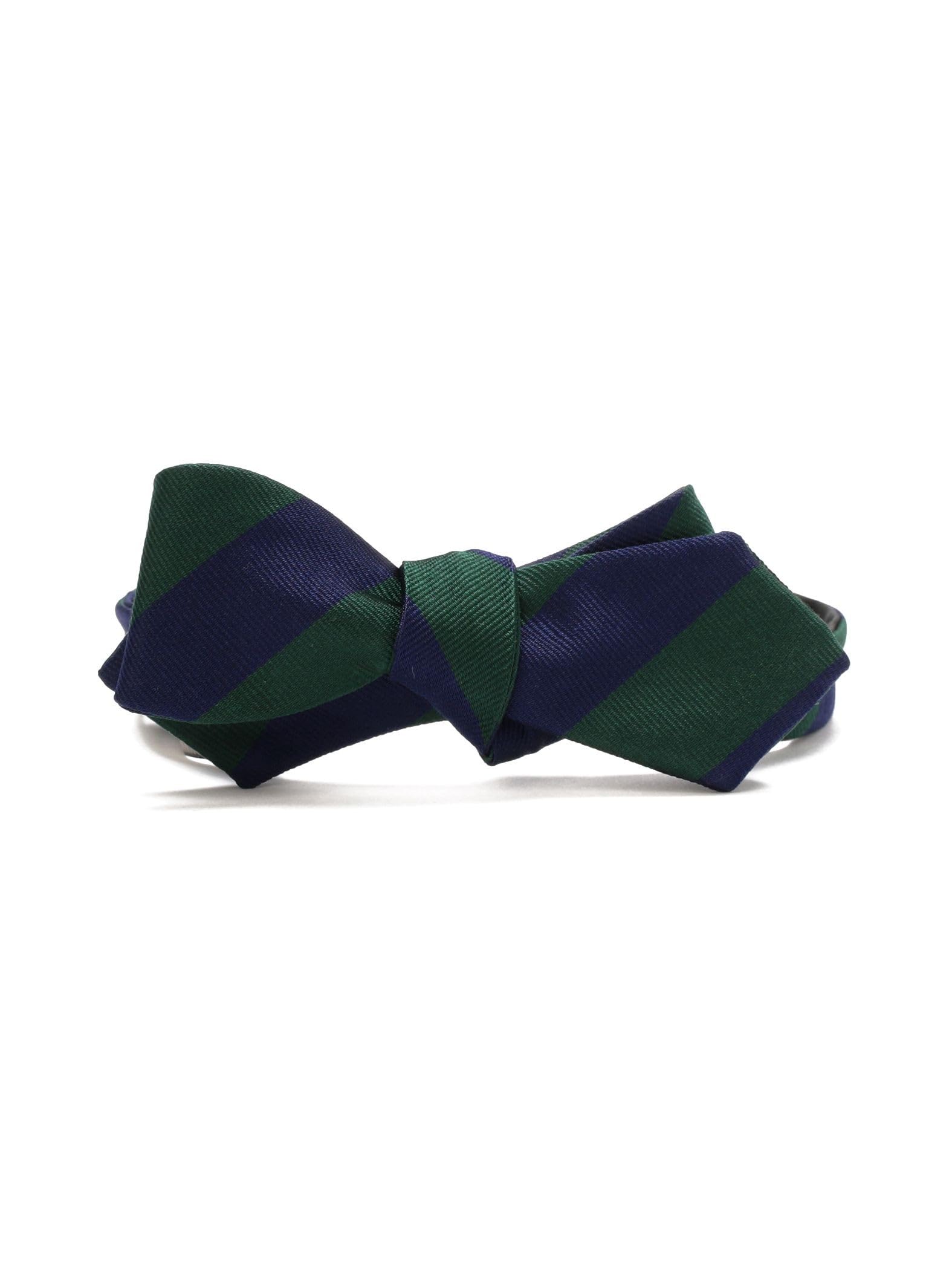 [BEAMS PLUS] Men s Regimental Bow Tie, Green, Size 0, 38440046107