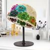 Crochet Beanie Hat with Floral Cutout for Summer Activities